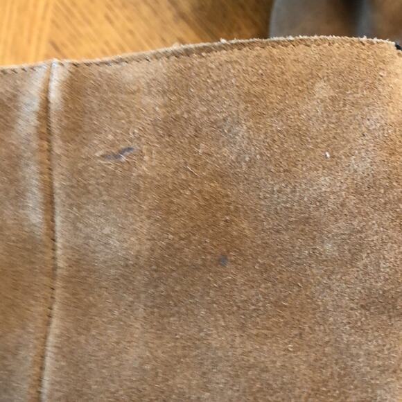 Violet & Red Jordy Brown Leather Suede Wedge Slouch Boots Size 9 - Picture 9 of 9